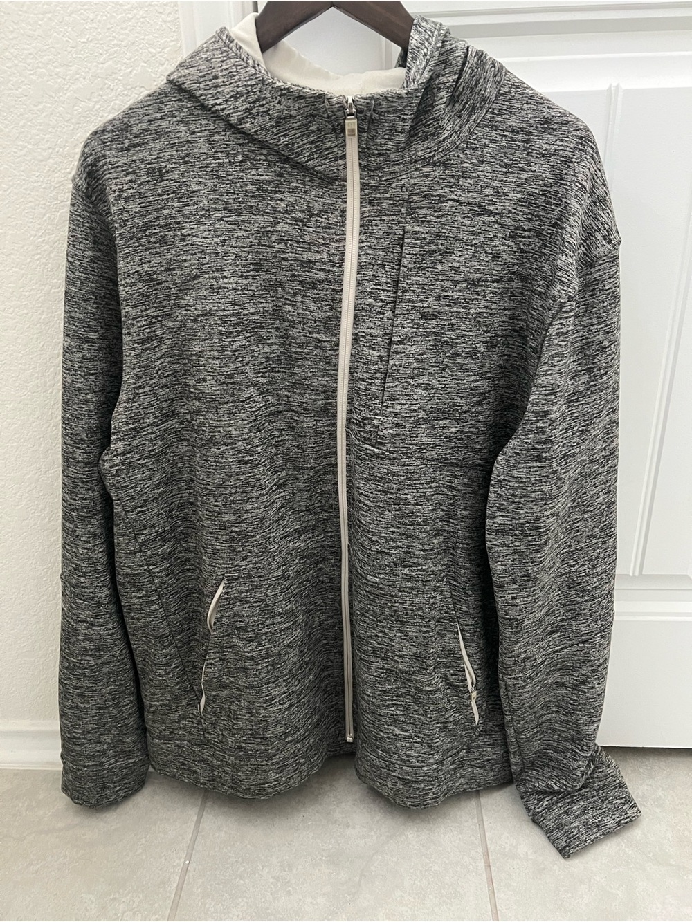 lululemon athletica Women's Gray Marled Full-Zip Hoodie